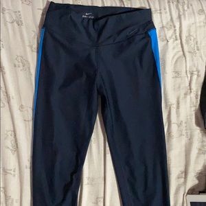 Blue nike leggings